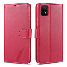 Leather Case Stands Flip Cover L02 Holder for Huawei Enjoy 20 5G Red