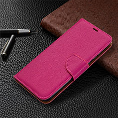 Leather Case Stands Flip Cover L02 Holder for Huawei Honor 9A Hot Pink