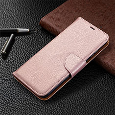Leather Case Stands Flip Cover L02 Holder for Huawei Honor 9A Rose Gold