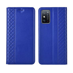 Leather Case Stands Flip Cover L02 Holder for Huawei Honor X10 Max 5G Blue