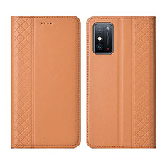 Leather Case Stands Flip Cover L02 Holder for Huawei Honor X10 Max 5G Orange