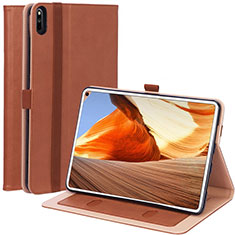Leather Case Stands Flip Cover L02 Holder for Huawei MatePad Pro Brown