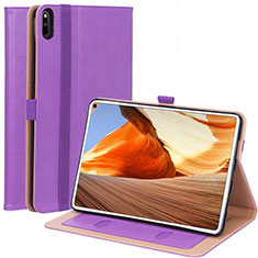 Leather Case Stands Flip Cover L02 Holder for Huawei MatePad Pro Purple