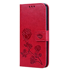 Leather Case Stands Flip Cover L02 Holder for Huawei Nova 3e Red