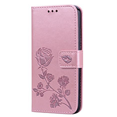 Leather Case Stands Flip Cover L02 Holder for Huawei P20 Lite Rose Gold