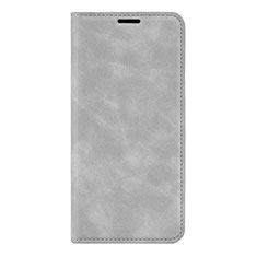 Leather Case Stands Flip Cover L02 Holder for Huawei P40 Pro Gray