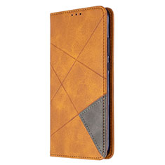 Leather Case Stands Flip Cover L02 Holder for Huawei Y7p Orange