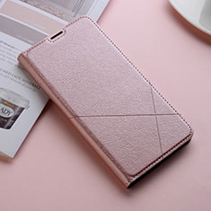 Leather Case Stands Flip Cover L02 Holder for Huawei Y9s Rose Gold