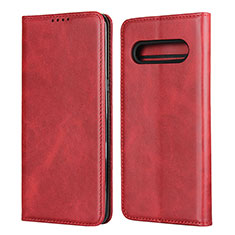Leather Case Stands Flip Cover L02 Holder for LG V60 ThinQ 5G Red