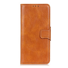 Leather Case Stands Flip Cover L02 Holder for LG Velvet 5G Orange