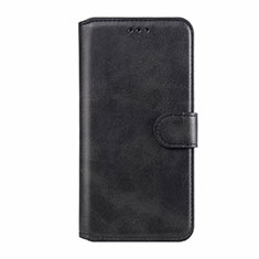 Leather Case Stands Flip Cover L02 Holder for Motorola Moto E6s (2020) Black