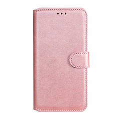 Leather Case Stands Flip Cover L02 Holder for Motorola Moto E6s (2020) Rose Gold