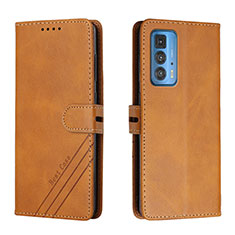 Leather Case Stands Flip Cover L02 Holder for Motorola Moto Edge 20 Pro 5G Orange