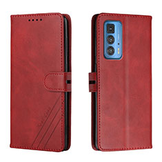 Leather Case Stands Flip Cover L02 Holder for Motorola Moto Edge S Pro 5G Red