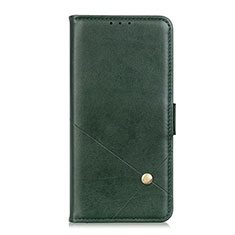 Leather Case Stands Flip Cover L02 Holder for Motorola Moto G9 Plus Green