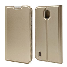 Leather Case Stands Flip Cover L02 Holder for Nokia 1.3 Gold