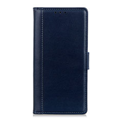 Leather Case Stands Flip Cover L02 Holder for OnePlus 7T Blue