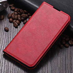 Leather Case Stands Flip Cover L02 Holder for Oppo A5 (2020) Red