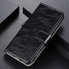 Leather Case Stands Flip Cover L02 Holder for Oppo F17 Pro Black