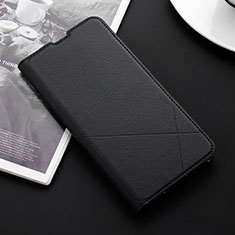 Leather Case Stands Flip Cover L02 Holder for Oppo K5 Black