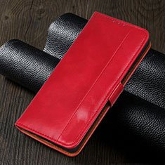 Leather Case Stands Flip Cover L02 Holder for Realme 5 Red