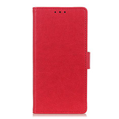 Leather Case Stands Flip Cover L02 Holder for Realme 6 Red
