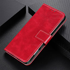 Leather Case Stands Flip Cover L02 Holder for Realme 7 Pro Red