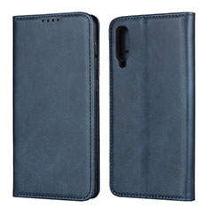Leather Case Stands Flip Cover L02 Holder for Samsung Galaxy A30S Blue