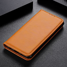 Leather Case Stands Flip Cover L02 Holder for Samsung Galaxy A31 Orange