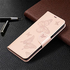 Leather Case Stands Flip Cover L02 Holder for Samsung Galaxy F12 Pink