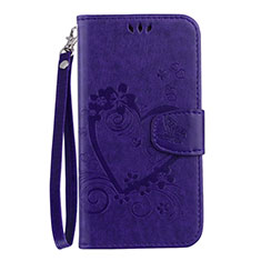 Leather Case Stands Flip Cover L02 Holder for Samsung Galaxy S10 Lite Purple