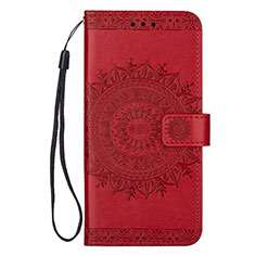 Leather Case Stands Flip Cover L02 Holder for Samsung Galaxy S20 5G Red