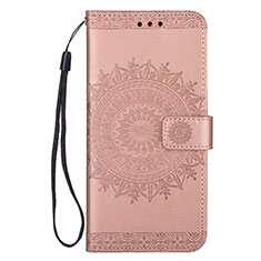 Leather Case Stands Flip Cover L02 Holder for Samsung Galaxy S20 5G Rose Gold