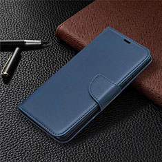 Leather Case Stands Flip Cover L02 Holder for Samsung Galaxy S20 FE 2022 5G Blue
