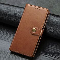 Leather Case Stands Flip Cover L02 Holder for Sony Xperia L4 Brown
