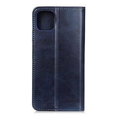 Leather Case Stands Flip Cover L02 Holder for Xiaomi Mi 10 Lite Blue