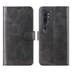 Leather Case Stands Flip Cover L02 Holder for Xiaomi Mi Note 10 Black