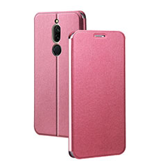 Leather Case Stands Flip Cover L02 Holder for Xiaomi Redmi 8 Pink