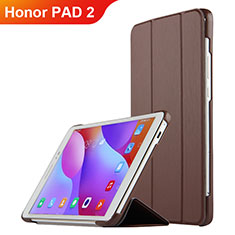 Leather Case Stands Flip Cover L03 for Huawei Honor Pad 2 Brown