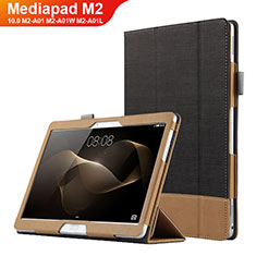 Leather Case Stands Flip Cover L03 for Huawei MediaPad M2 10.0 M2-A01 M2-A01W M2-A01L Black