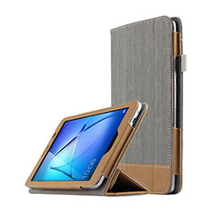 Leather Case Stands Flip Cover L03 for Huawei MediaPad T3 8.0 KOB-W09 KOB-L09 Gray