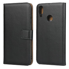 Leather Case Stands Flip Cover L03 for Huawei Y7 (2019) Black