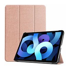 Leather Case Stands Flip Cover L03 Holder for Apple iPad Air 4 10.9 (2020) Rose Gold