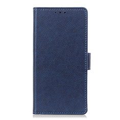 Leather Case Stands Flip Cover L03 Holder for Apple iPhone 12 Max Blue