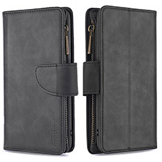 Leather Case Stands Flip Cover L03 Holder for Apple iPhone 13 Pro Black