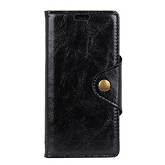 Leather Case Stands Flip Cover L03 Holder for Asus Zenfone 5 Lite ZC600KL Black