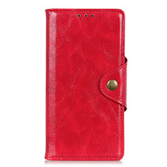 Leather Case Stands Flip Cover L03 Holder for BQ Vsmart joy 1 Plus Red