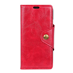 Leather Case Stands Flip Cover L03 Holder for Doogee X55 Red