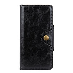 Leather Case Stands Flip Cover L03 Holder for Doogee X70 Black