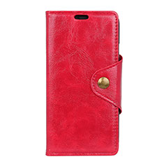 Leather Case Stands Flip Cover L03 Holder for Doogee X70 Red